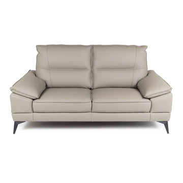 Dorian | Leather Loveseat Taupe