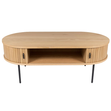 Nola | Tambour Coffee Table Natural Oak