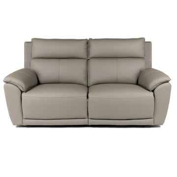 Josephine | Leather Reclining Loveseat Taupe