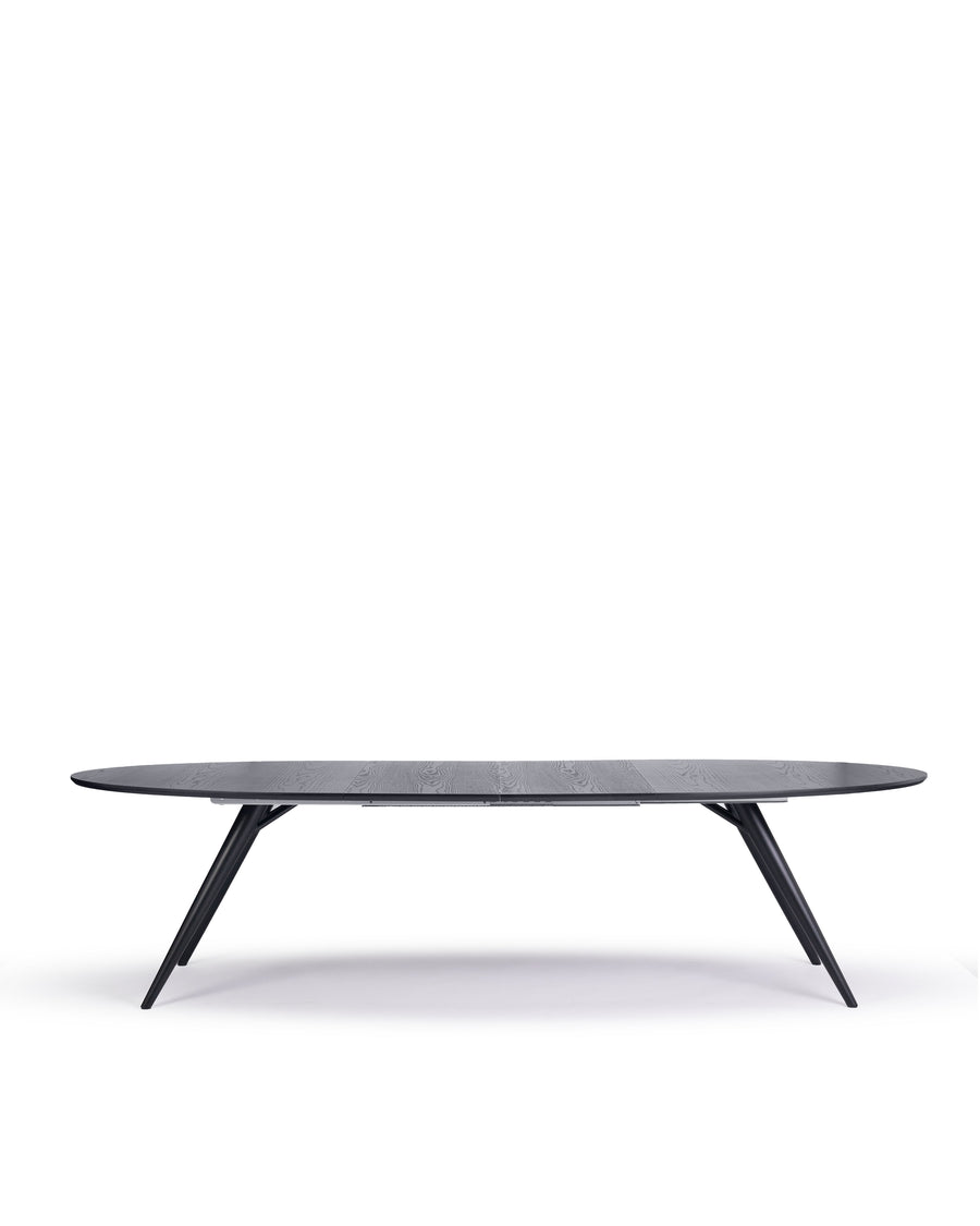 Modern Oval Dining Table | Bunbury-Oval | Front Extended View 2 |  MoblerOnline