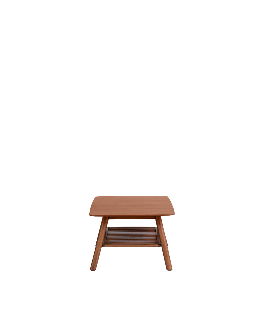 Mid-Century Style Modern Walnut Coffee Table | Campana | Side View | MoblerOnline